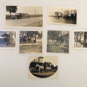 Set of 7 Vintage Black/White Depression Era Country Life Photos Ephemera